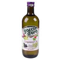 GOCCIA D`ORO Grapeseed Oil vīnogu kauliņu eļļa pudele 1L(1/12)