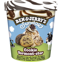 BEN&JERRY`S Sundae Cookie Vermont-ster saldējums ar šok.cepumu gab.427ml/324g(1/8)