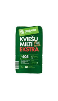 DOBELE Ekstra kviešu milti Latvija 2kg(1/6)