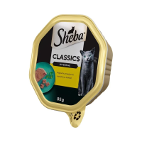 SHEBA Classics pilnv. barība pieaug.kaķiem mājputnu maisīj, Vācija 85g(1/11/22)