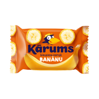 KĀRUMS biezpiena sieriņš banānu garšas glazūrā Latvija 45g (1/40)