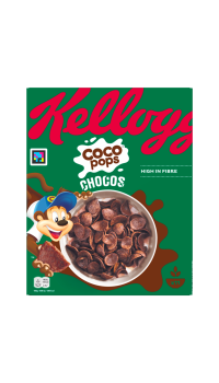 KELLOGG`S Chocos kraukšķīgas kviešu šokolādes pārslas Spānija 330g(1/10)