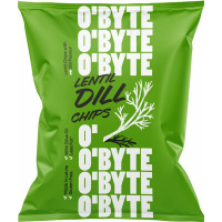 O`BYTE lēcu čipsi ar diļļu garšu Latvija 70g (1/25)