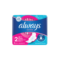 ALWAYS Ultra Super Plus higiēniskās paketes 8gb Ungārija (1/24)