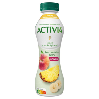 ACTIVIA ActiRegularis dzer. jog. ar persiku,ananasu banānu garšu Polija 270g(1/6)