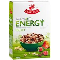 HERKULESS Active&Fit Energy pilngraudu auzu pārslu musli ar augļiem 350g (1/8)