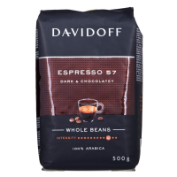 DAVIDOFF Espresso 57 100% Arabica kafijas pupiņas Vācija 500g (1/10)