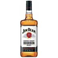 JIM BEAM White Bourbon Whiskey viskijs 40% ASV 1L (1/12)