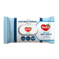 RUTA Selecta mitrās salvetes ar antibakteriālu efektu 120gb (1/9)