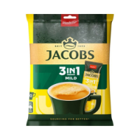 JACOBS 3in1 Mild kafijas dzēriens ar pienu un cukuru Čehija 10x11g(1/14)
