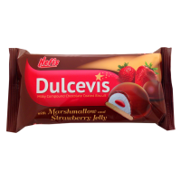 NEFIS Dulcevis cepumi ar zefīru un zemeņu želeju kakao glazūrā 70g (1/15)