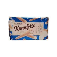 ROSHEN Konafetto Milk vafeļu trubiņas ar piena krēma pildījumu 140g (1/15)
