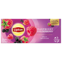 LIPTON Raspberry&Elderberry augļu tēja 20gb 32g (1/12)
