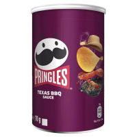 PRINGLES Texas BBQ Sauce kraukšķīga uzkoda ar barbekjū mērces garšu 70g (1/12)