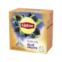 LIPTON Blue Fruits melnā tēja ar tumšajām meža ogām 20gb 36g (1/12)