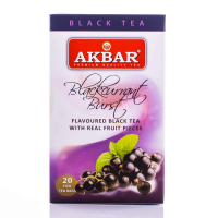 AKBAR Blackcurrant Burst aromatizēta melnā tēja Šrilanka 20x2g (1/24)