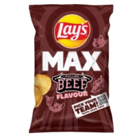 LAY'S MAX Beef čipsi ar plucinātas liellopu gaļas garšu Polija 120g (1/24)