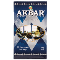 AKBAR Earl Grey melnā tēja ar bergamotes garšu Šrilanka 20x2g (1/24)