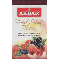 AKBAR Forest Fruit Fusion aromatizētā melnā tēja Šrilanka 20x2g (1/24)