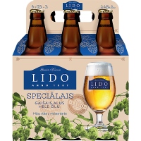 LIDO Speciālais alus 4,8% pudele 6-paka Latvija 6x0,5L (1/52) DEP+