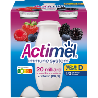 ACTIMEL jogurta dzēriens meža ogu Beļģija 4x100g (1/6)
