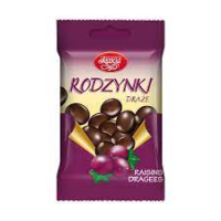DRAŽEJAS rozīņu šokolādes glazūrā Skawa 70g (1/20)