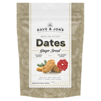 DAVE&JON'S Ginger Bread dateles ar garšu Zviedrija 125g (1/16)