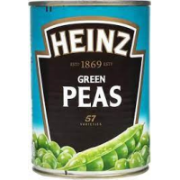 HEINZ Green Peas zaļie zirnīši konservēti  400g/240g (1/20)