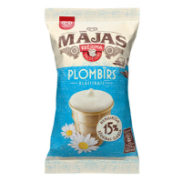 MĀJAS Plombīrs Klasiskais krējuma saldējums vafeļu glāzītē Lietuva 120ml/65g (1/38)