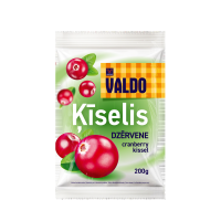 VALDO sausais ķīselis DZĒRVENE Latvija 200g (1/30)