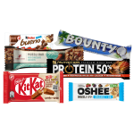 Šokolādes, graudaugu un enerģijas  batoniņi